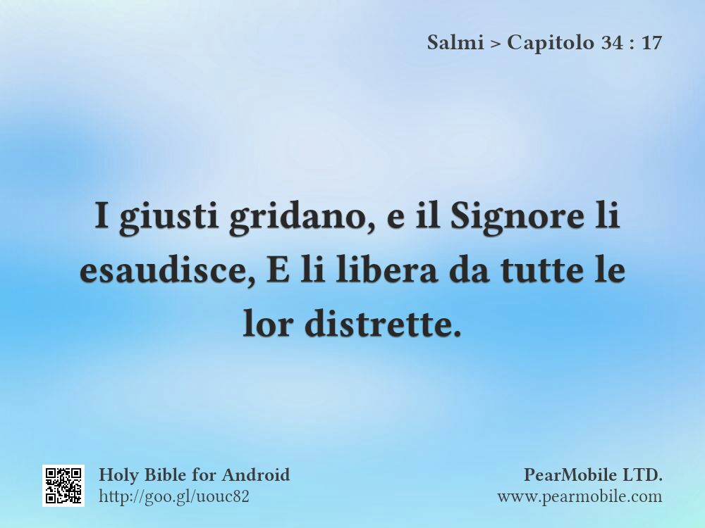Salmi, Capitolo 34:17